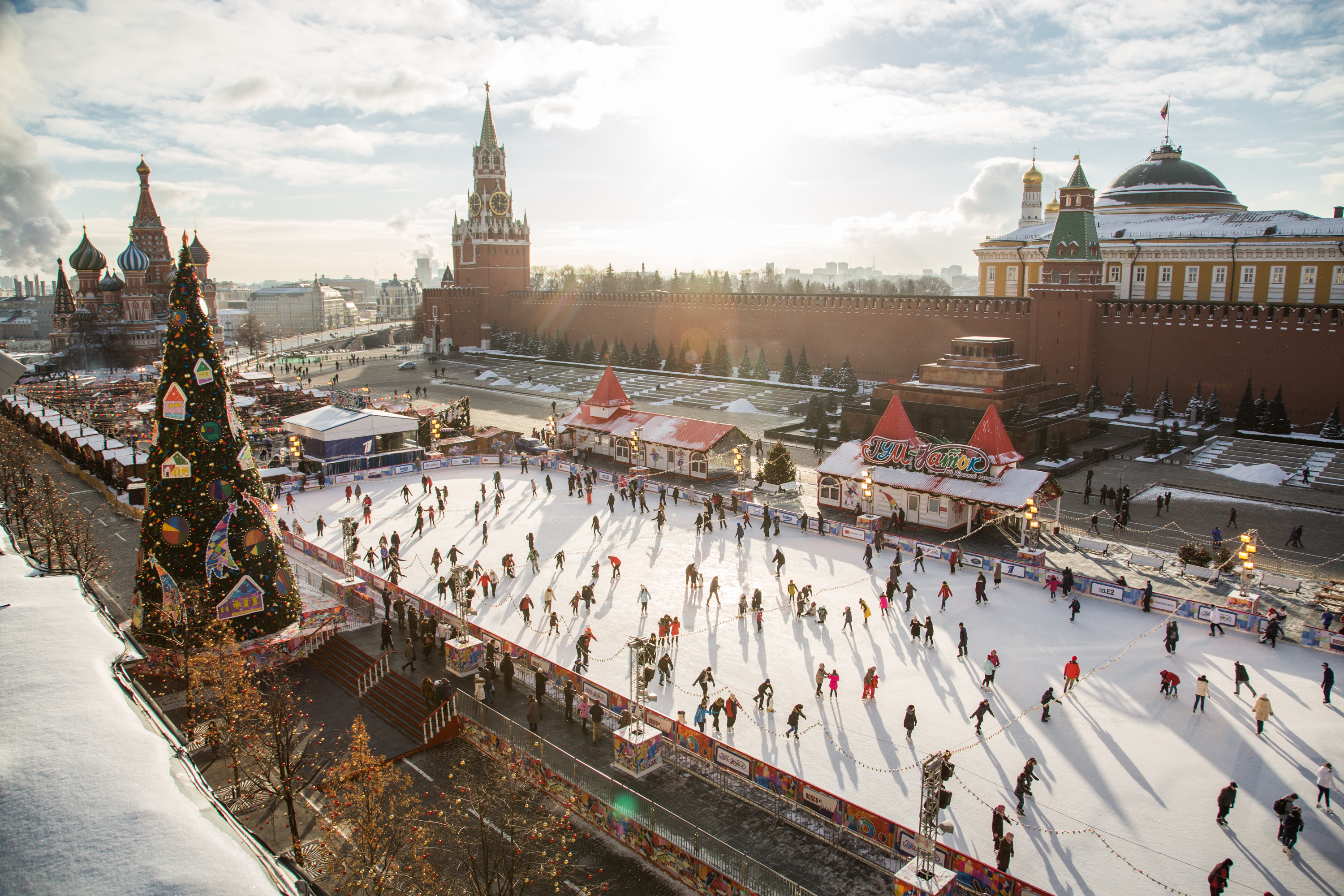 Москва красная площадь фото зимой